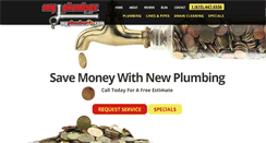 Desktop Screenshot of myplumberca.com