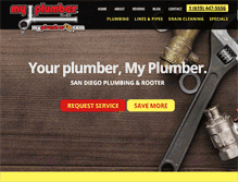 Tablet Screenshot of myplumberca.com